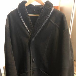 BALLY Vintage Men's Shearling Spanish Coat - Made in Italy